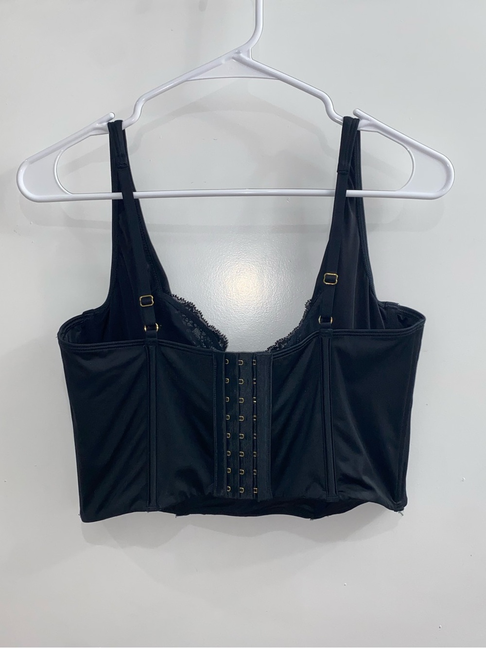 Abercrombie & Fitch Lace and Satin Balconette Corset Black Size XL NWT - Picture 2 of 6